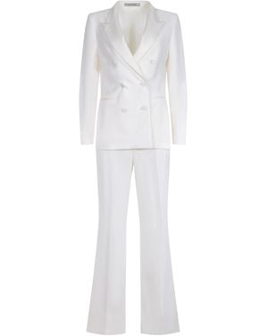 Tagliatore Tailleur "S Parigi "Made Di Lana Vergine - Bianco