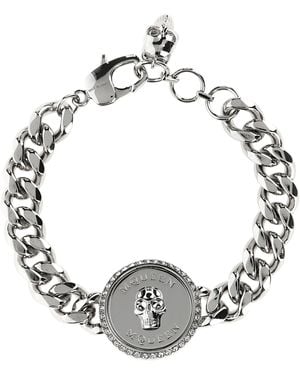 McQueen Armband "Sovereign Skull" - Mettallic