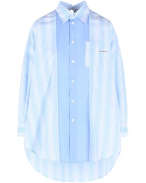 Marni Cotton Poplin Shirt - Blue