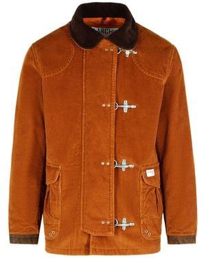 Fay Rust Cotton Jacket - Brown