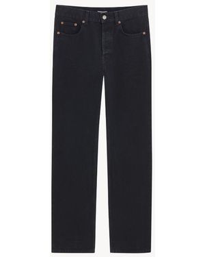 Saint Laurent Losse Rechte Jeans Superghi - Blauw