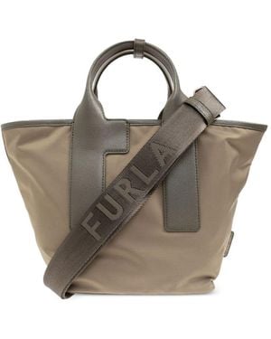 Furla Bolsa de nylon reciclada con bloque de color Piuma - Multicolor