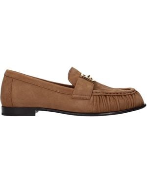Fendi Mocassini Camoscio And - Brown