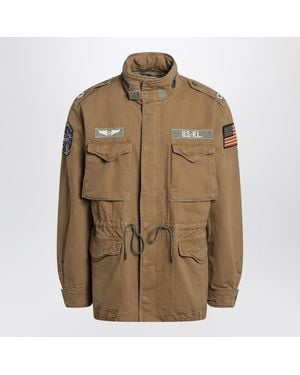 Polo Ralph Lauren Sand Colored Military Jacket - Brown