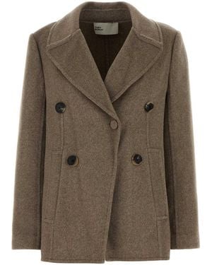 Tory Burch Twill Coat - Brown