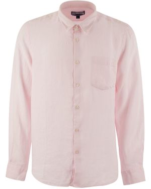 Vilebrequin Long Sleeved Linen Shirt - Pink