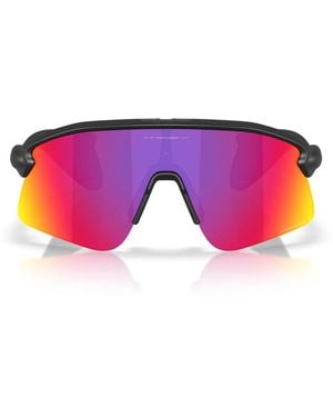 Oakley Sonnenbrille Oo9518 951802 Stunt Devil S Mattschwarz/Prizm Road Unisex - Lila