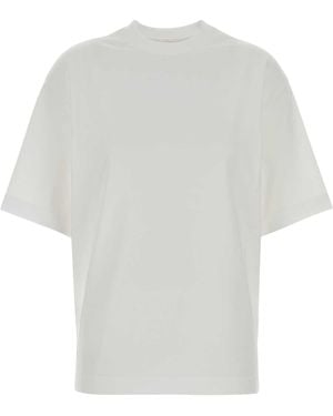 Bottega Veneta Tshirt Bianca Triangolo Dietro - White