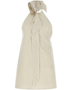 Camilla & Marc Sand Stretch Polyester Blend Floris Top - White