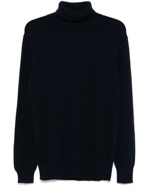 Sease Turtle Coarsehair Cashmere Sweater - Blue