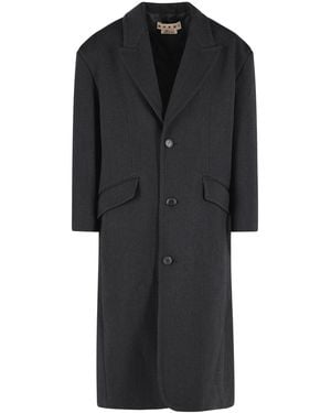 Marni Virgin Wool Coat - Black