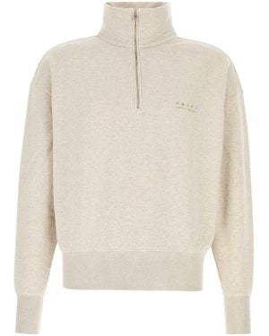 Prada Melange Sand Cotton Sweatshirt - White