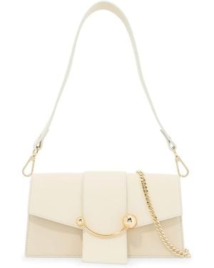 Strathberry Mini Crescent Shoulder Bag - White