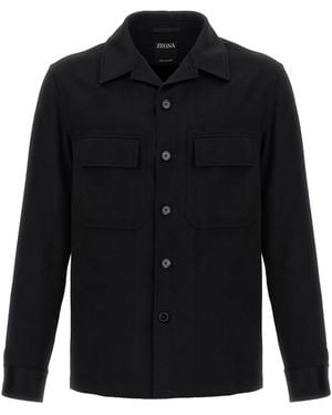 ZEGNA 'alba' Overschrijden - Zwart