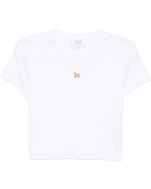 Maison Kitsuné Baby Fox Cotton T-Shirt - White