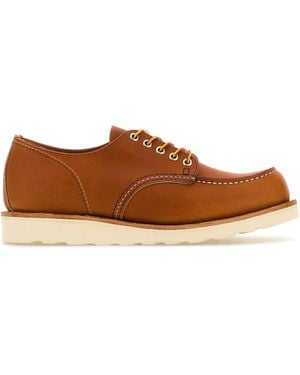 Red Wing Caramel Leather Lace-Up Shoes - Brown