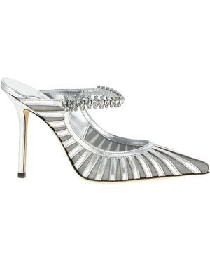 Jimmy Choo 'Bing' Maultiere - Weiß