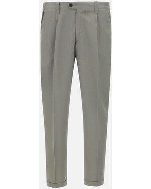 Devore Graue Leinenhosen
