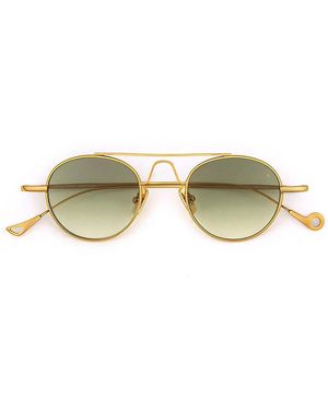 Eyepetizer Cosmopolitan Tribeca C.4 25 Gold/Grün Farbverlauf Unisex-Sonnenbrille - Braun