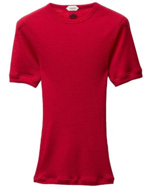 Versace Wollpullover mit Rundhalsausschnitt - Rot