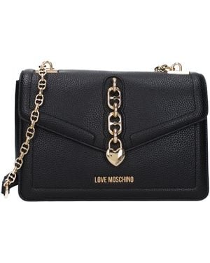 Love Moschino Liebe Moschino -Umhängetaschen Frauen Polyurethan schwarz