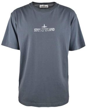 Stone Island T-Shirt - Blau