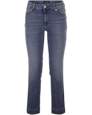 Sportmax Pantalones de campana mini con talle bajo Spdumbria Perfect de - Azul