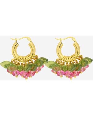 Annele Mini Rose Fields Forever Earrings - Yellow