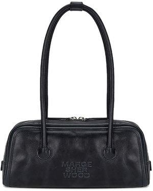 Marge Sherwood Boston Leather Handbag - Black