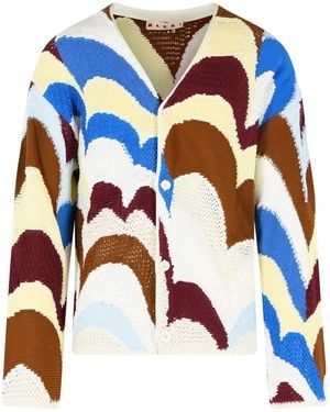 Marni Veelkleurig Katoenen Vest - Blauw