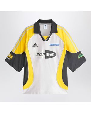 adidas x Brain Dead Football T Shirt Metallic - Yellow