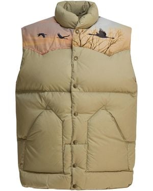 Needles X Rocky Mountain Featherbed" Sleeveless Jacket - Natural