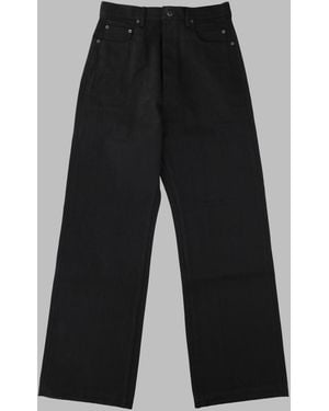 Rick Owens Distressed-Edge Denim Jeans - Black