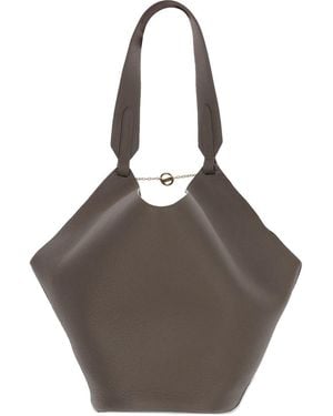 KHAITE Klassische Schultertasche - Braun