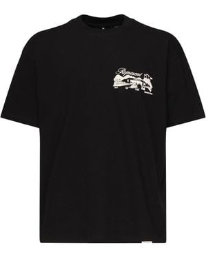 Represent Raceway Schwarzes Oversize-T-Shirt Aus Baumwolle
