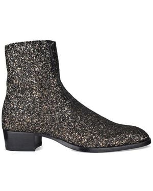 Saint Laurent Wyatt Boots - Black