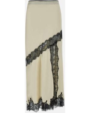 Birgitte Herskind Panther Skirt With Lace Details - Natural