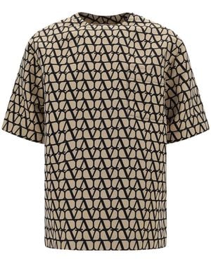 Valentino Iconographe T-Shirt mit Rundhalsausschnitt - Schwarz