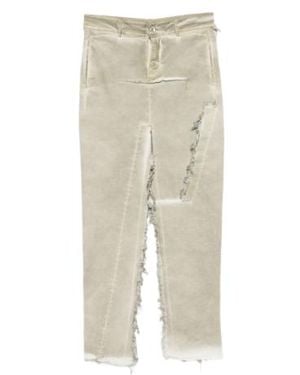 Rick Owens Falda vaquera con cortes de Drkshdw - Blanco