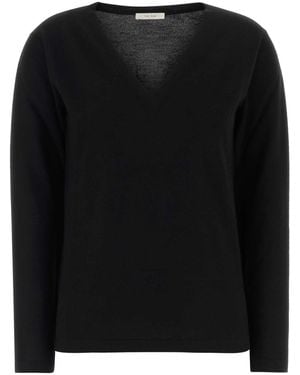 The Row Cashmere Poesis Jumper - Black