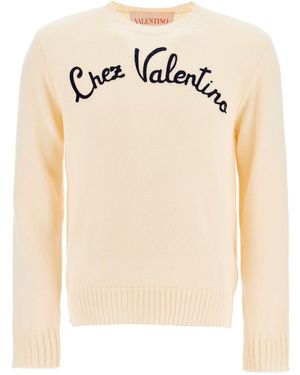 Valentino Garavani Wool Pullover By - Natural