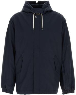 Nanamica Nylon Twill Hooded Jacket - Blue