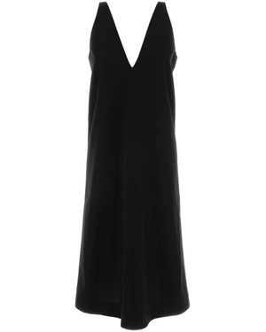 Co. V Neck Dress - Black