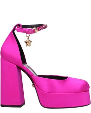 Versace Sandals Satin Fuxia - Purple