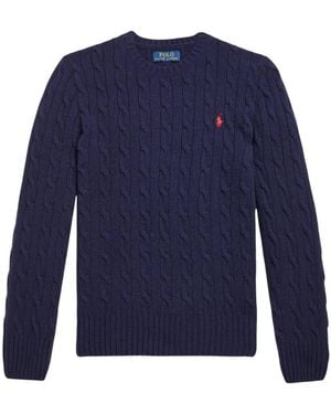 Polo Ralph Lauren Cable Cn Po Jumper Pullover - Blue