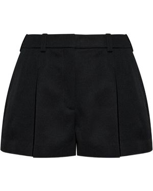 Givenchy Wool Pleated Shorts - Black