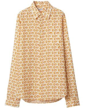 Burberry Silk Mini Shirt For - Natural