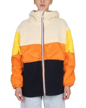 K-Way Claumix Sherpa Jacket - Orange