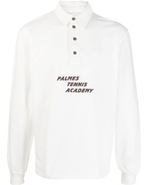 Palmes Camicia A Maniche Lunghe - Bianco