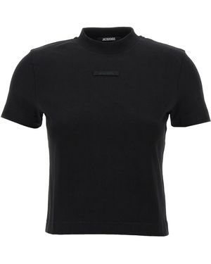 Jacquemus 'Le T-Shirt Gros-Grain' T-Shirt - Schwarz